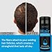 ELAIMEI Black Hair Fibers for Thinning Hair, Natural Formula, Unscented Powder, Black, Unisex Adult, Men & Women
