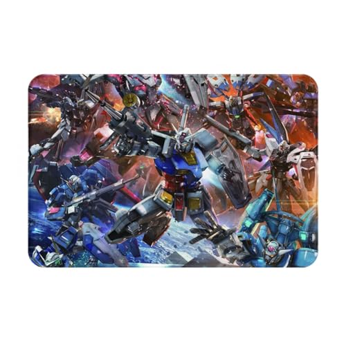 玄関マット ネオ ジオンガンダム トイレマット バスマット 吸水速乾 滑り止め 抗菌 防臭 丸洗い可能 おしゃれ ふわふわ 柔らかい 40×60cm