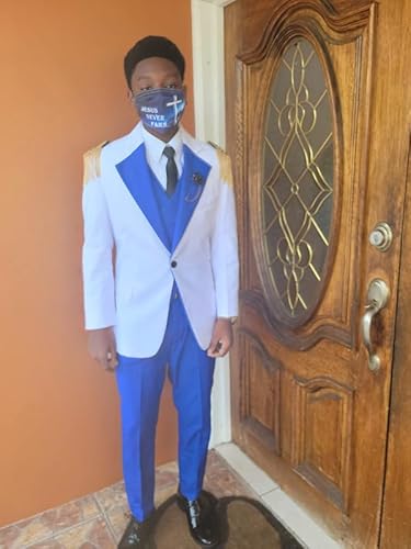 Fashion Tuxedo For Men Slim Fit Prom Suits 3 Piece Wedding Blazer Vest Pant Tuxedos Formal White #TOP4