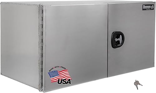 Miniatura 8 de Buyers Products 1705415 Pro Series Caja para Camión Underbody de Aluminio Liso con Puerta de Granero, 18 x 18 x 60 pulgadas, Caja de Herramientas