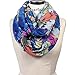 Scarf& Scarfand's Mixed Color Oil Painting Infinity (BrushStroke Rose Blue)