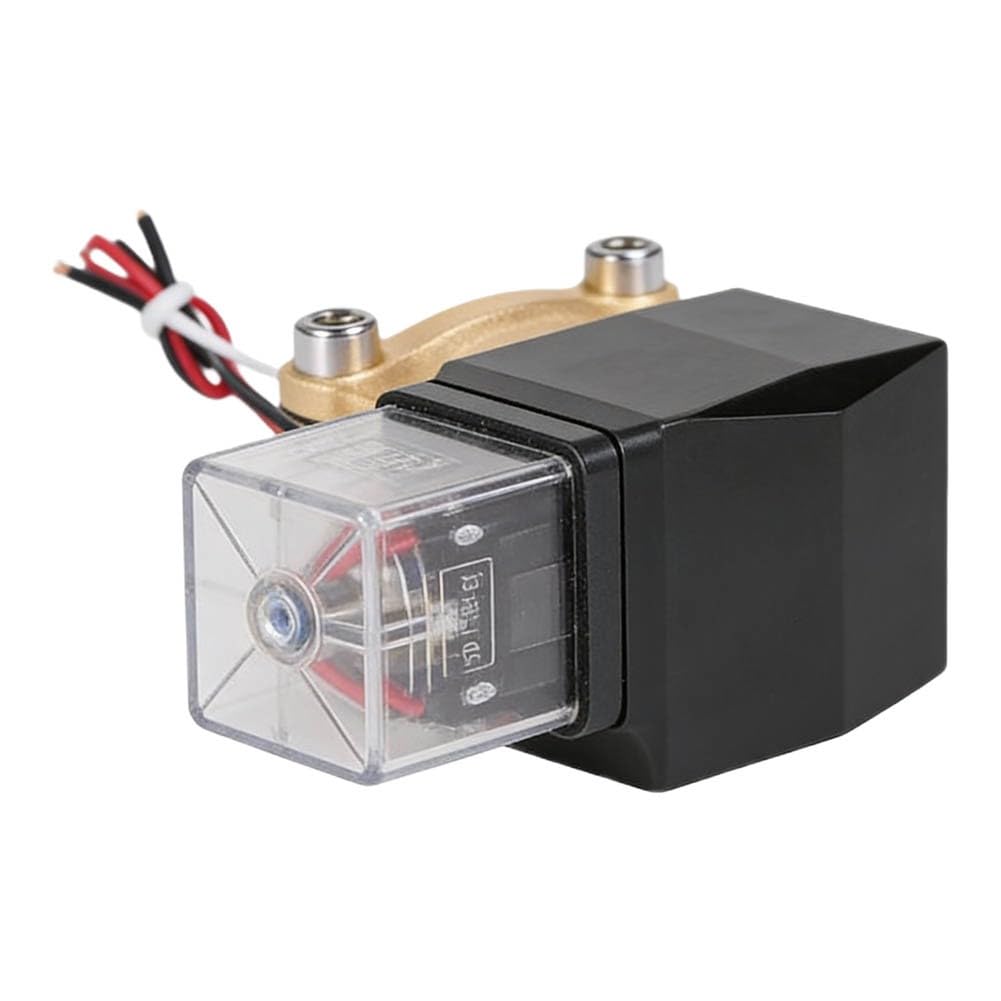 Válvula solenoide de latón normalmente cerrada de 24 V CC de acción