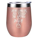Breast Cancer Survivor Gifts for Women - Dear Cancer You Picked The Wrong B - Ovarian, Breast Cancer...
