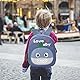 QRKPVHD Rucksack Kindergarten, Kinder Baby Rucksack, Kita Rucksack, Süße Kindergartenrucksack im Cartoon Tier Stil für Kita Mädchen, 3D Haifisch Familie, Kinderrucksack Mädchen