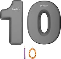 Vista 15 de Ducodocu Molde de silicona para tartas con números 3D, moldes para hornear, moldes novedosos para tartas, molde para hornear bricolaje