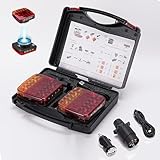 【Signal stable】- Ce kit de feux arrière sans fil adopte une technologie de transmission 2.4 GHz avancée, avec une distance de transmission efficace allant jusqu’à 100 pieds (environ 30 mètres). Sans latence ni blocage, et anti-interférences, il est parfaitement adapté aux semi-remorques, remorques nautiques, fourgons, camping-cars, remorques de voyage, remorques à cinq roues, caravanes, etc.