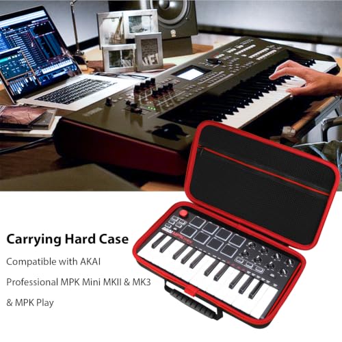 Image of Carrying & Protective Case for Akai Professional MPK Mini MK3 & MKII | MPK Mini Play -25 Key USB MIDI Keyboard Controller (Case Only)