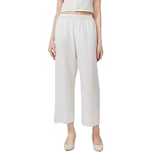 Women Cotton Half Slip Pettipants for Under Dress with Lace Trim Victorian Pajama Pants