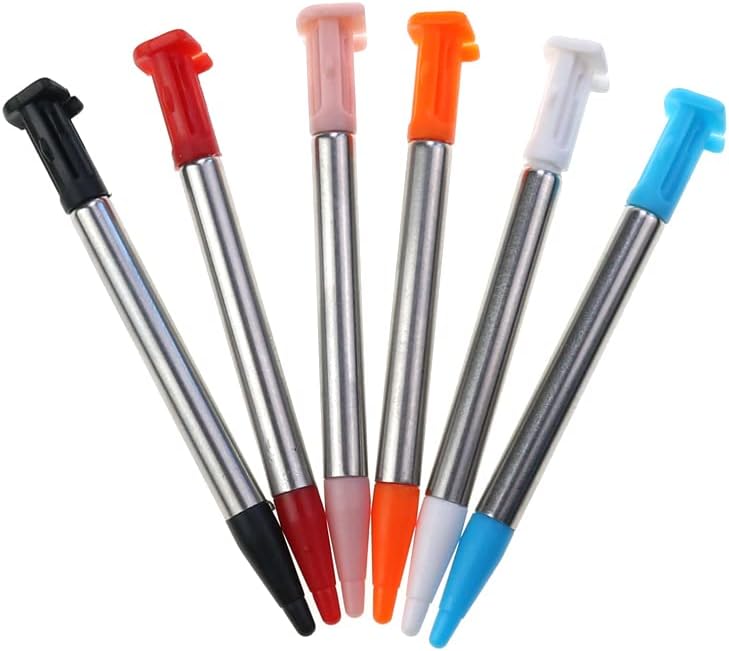 Metal Adjustable Touch Stylus Pen for New 2DS XL LL Video Stylus Pen Game Accessories (Metal Black)