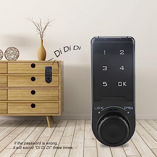 Code Security Lock, Compact Digital Electronic Security Cabinet Coded Locker, Accuracy ABS Electronic Deadbolt Lock - Image 4