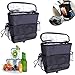 2 Piezas Accesorios Coche Pequeña Oxford Nevera Bolsa, Accesorios Coche Nevera Bolsa Pequeña Negra, Mini Bolsa Termica Negra, para Acampar, Viajar, Gimnasio, Picnic, Senderismo, Playa