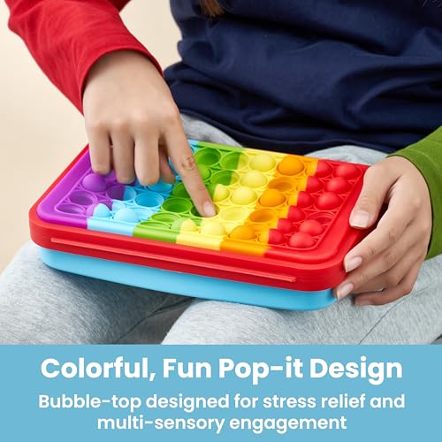 LockerMate by Bostitch Pop-It Flexi Storage Pencil Box, Rainbow/Blue/Red by LockerMate - Used condition - Image 5