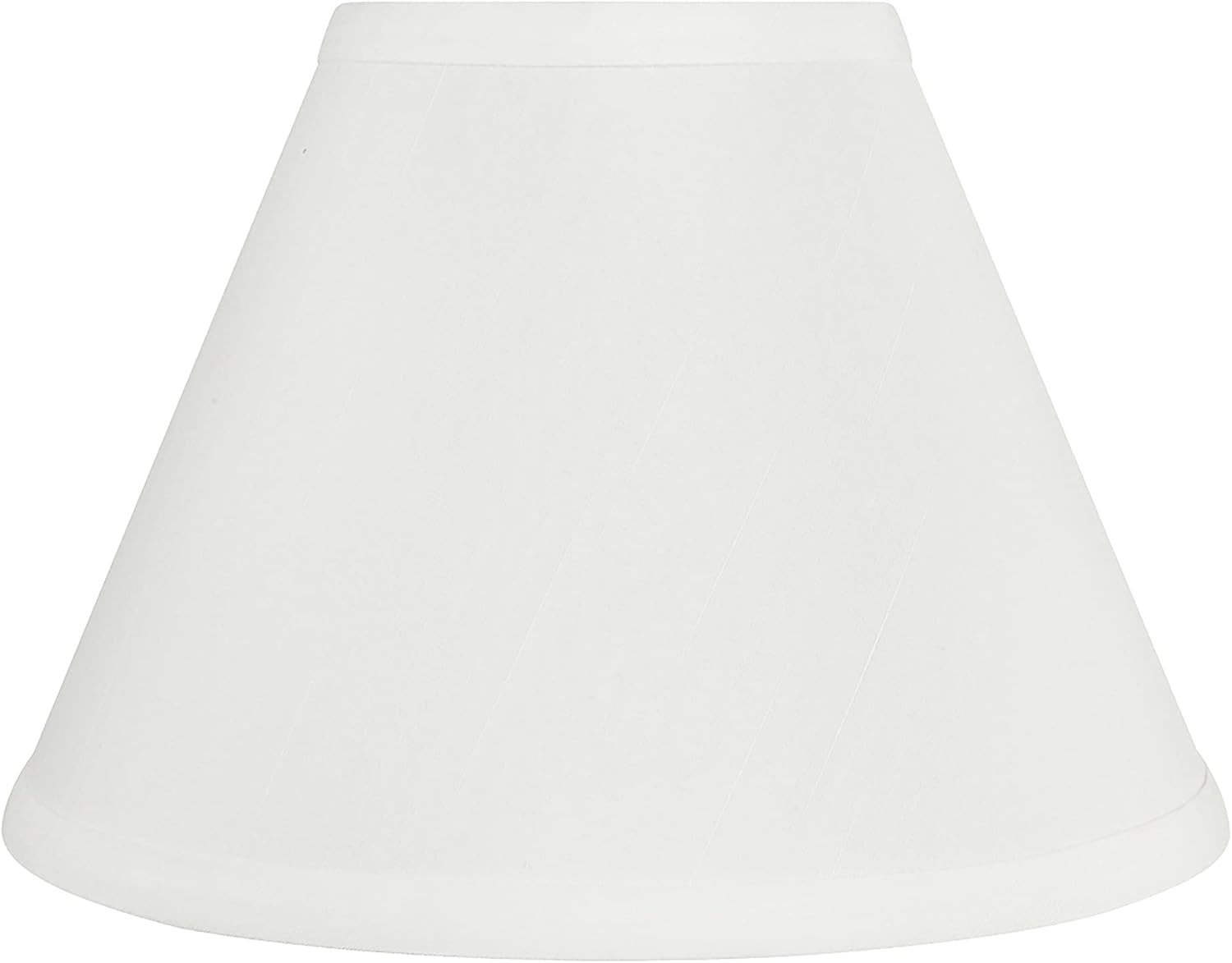 Aspen Creative 58730A Transitional Hardback Empire Shape UNO Construction Lamp Shade in White, 4" Top x 9" Bottom x 6-1/2" Slant Height, Slip UNO 33mm