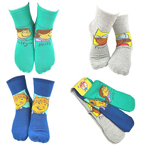 PBS Kids Arthur Popular Characters Fun Silly Cartoon Kids' Socks - 6 Pair4