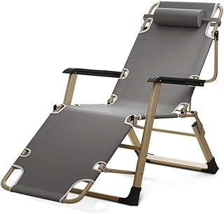 Conjuntos de móveis de jardim, espreguiçadeiras de acampamento, cadeiras de jardim, cadeiras dobráveis de gravidade, reclinável, à prova d'água, espreguiçadeiras de metal para escritório ao ar livre, belas paisagens