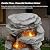 Jocoevol 40" Outdoor Water Fountain with LED Lights - 5-Tier Cascading Rock Waterfall Fountain, Natural Rock Look, Ideal for Garden, Landscaping, Patio, Balconies and Yard Decor