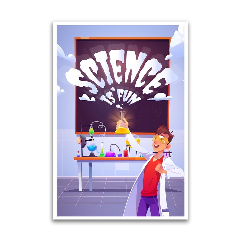 僕が学校で作ったポスター Amazon.co.jp: Science Is Fun ポスター - クールで楽しい