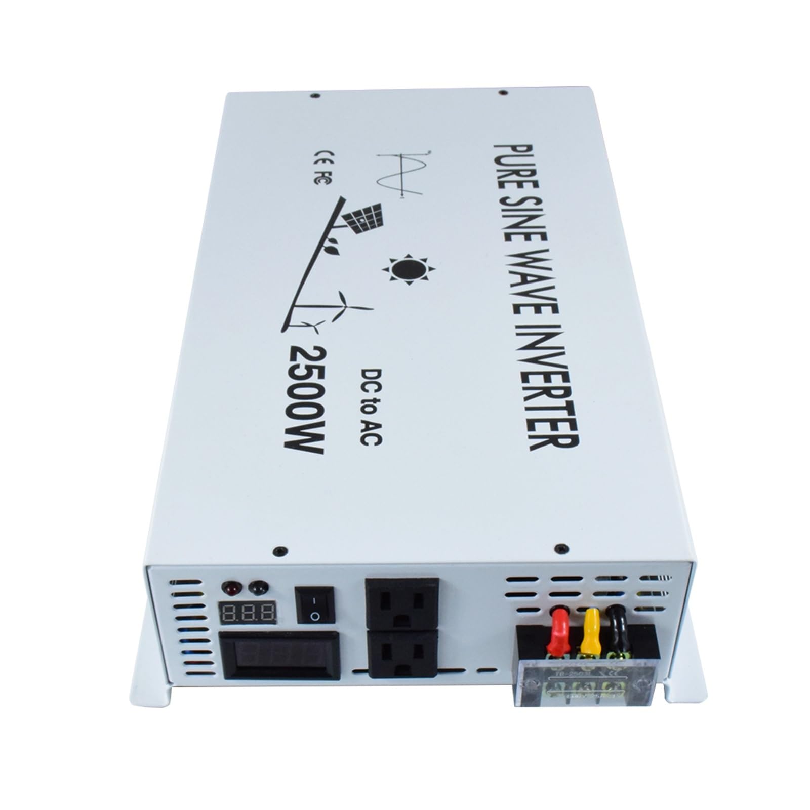 Przetwornica Częstotliwości, Inwerter sieciowy 2500W 24V do 110 czysta fala sinusoidalna falownik solarny 12V/36V/48V/60V/72V/96V DC 100V/120V/220/240V AC(48V,100-V)