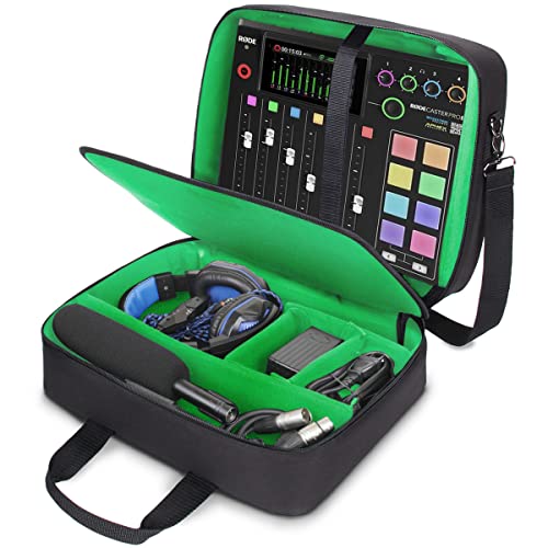 USA GEAR Audio Mixer Case - Podcast Mixer Travel Case