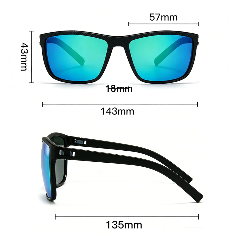 Professionelle Golf-Sonnenbrille mit polarisierten Gläsern UV400, leichte Sonnenbrille mit UV-Schutz für Golfer, Golf-Sonnenbrille für Männer und Frauen, Golfzubehör