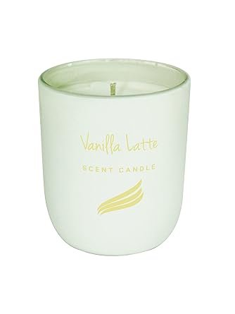 PAN AROMAS Crystal Collection Scented Candle - Vanilla Latte 150gms