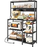 SUPERJARE 35.4 Inch Bakers Rack