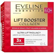 Eveline Cosmetics Lift Booster Collagen Wrinkle Filler Cream for 60+ Revitalising & Firming Face Cream for Day and Night