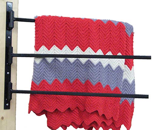 Country Manufacturing Swinging Blanket Bar and Saddle Pad Racks Set of 2 Racks. Swing Out Design. - Thumbnail 2