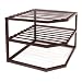 Seville Classics 2-Tier Corner Shelf Counter and Cabinet Organizer, Bronze