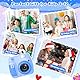 Gofunly Sofortbildkamera Kinder, 2,4 Zoll Bildschirm Kinderkamera Sofortbildkamera mit 32GB Karte & Druckpapier, 1080P HD Kamera Kinder Sofortdruck, Geschenk für 3-12 Jungen und Mädchen (Blau)