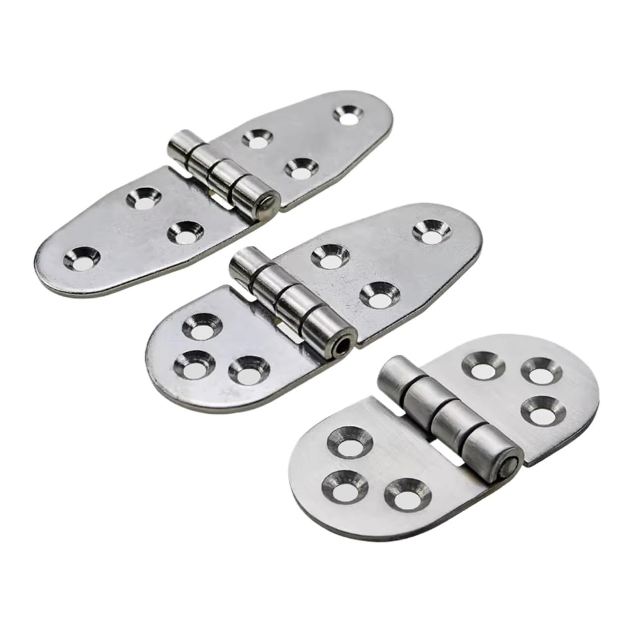 Stainless Steel Hinges Industrial Electrical Machinery Equipment Cabinet Doors Marine Hinges 1Pcs(Buffed-1)