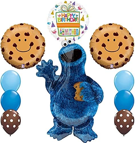 Mayflower Products Cookie Monsters Birthday party supplies and Balloon Decorations