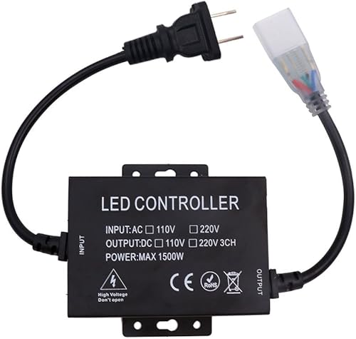 Miniatura 3 de 110-120V 1500W 24Key IR Control remoto RGB LED controlador para 5050 2835 LED neón cuerda luz