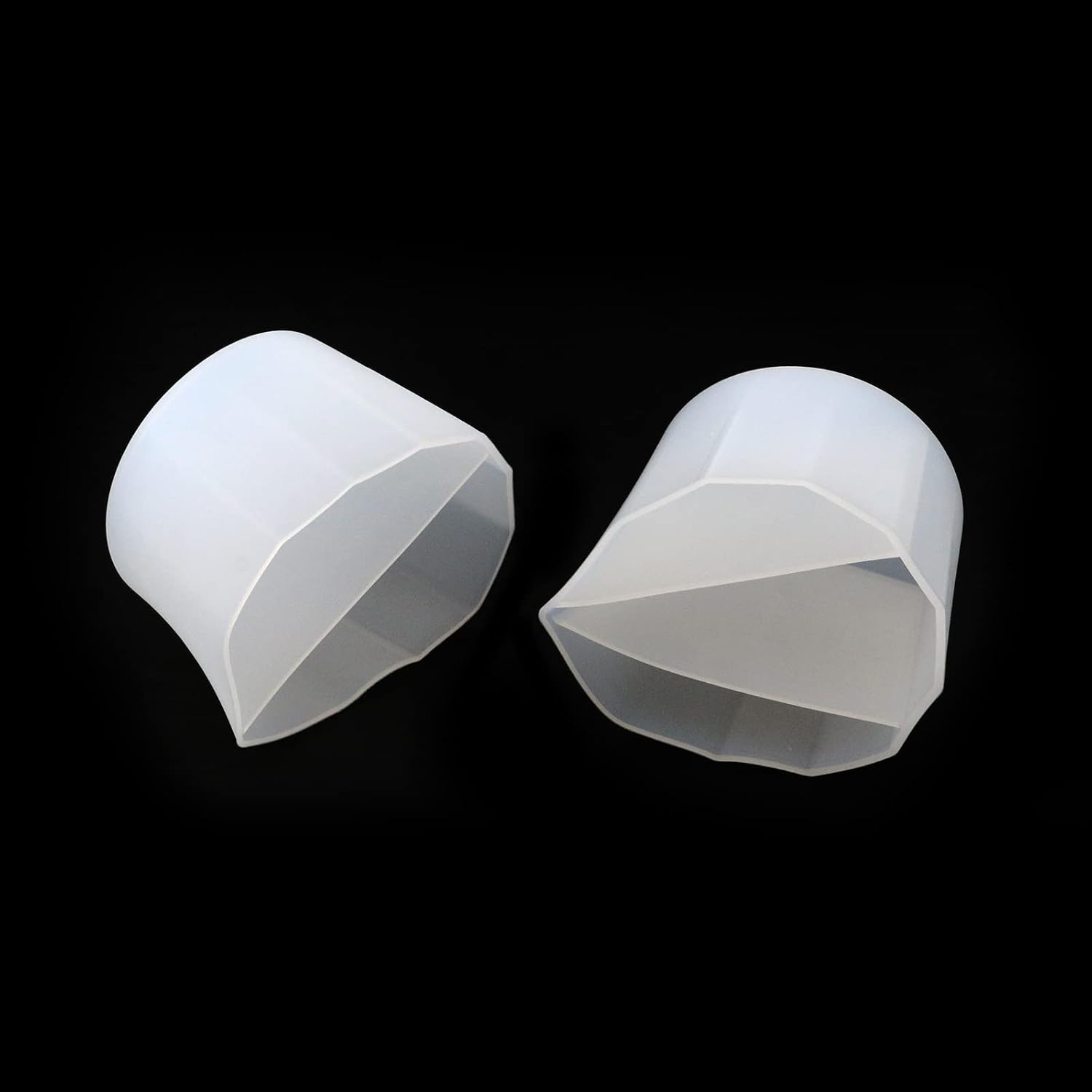 Oedema 2PCS Silicone Split Cups Fluid Art Split Cups Reusable Mixing Cup 2+3 Channels, for Paint Pouring, Drawing, Crafts
