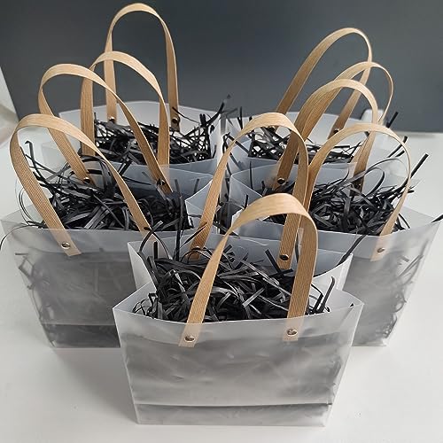 200g Raffiabast, Füllmaterial Geschenk, Füllmaterial Für Pakete,Geschreddertes Papier Für Geschenkbox,Festival Geschenk Dekoration Verpackung -Schwarz
