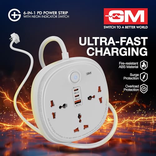 GM 6-in-1 PD Power Strip view 7
