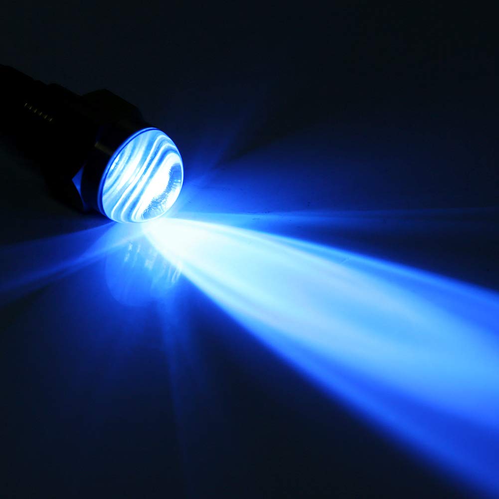 Luz LED Subacuática 12V para Barco Tapón Drenaje Latón Vidrio Iluminación Marina Impermeable Azul