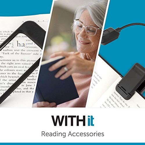 Withit Lighted Travel Magnifier, Black – 3X Magnification, Led Portable Magnifying Glass For Reading, Portable, Durable Plastic Body, Batteries Included #TOP2