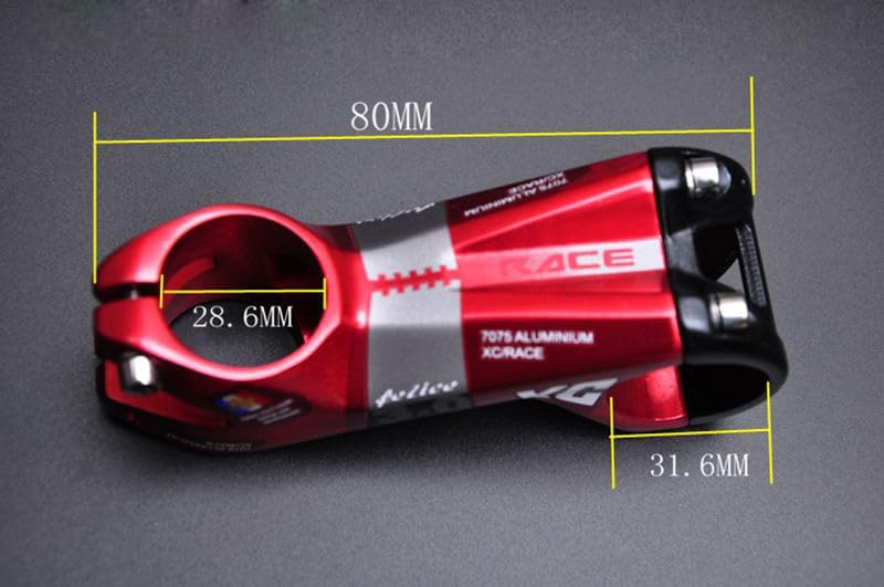 Generic 1pcs 31.8 * 80mm Plus or minus 7 degrees Mountain bike bicycle off-road AM/XC Aluminum alloy Stem Riser - (Dimensions: purple)