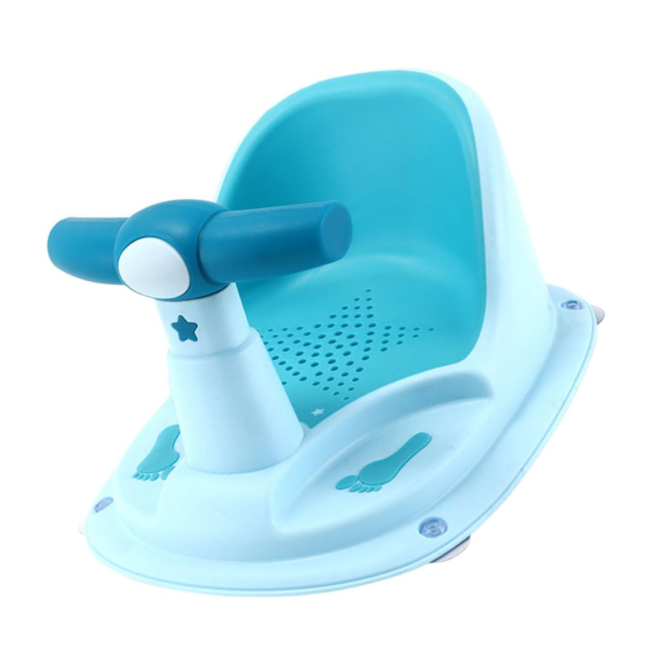 TOYANDONA Asiento de Baño para Ñiño Portátil Ventosas Antideslizantes de Pp y Tpe, Silla Ergonómica para Bañera Adecuado para Ducha en Casa para Niños y Bebés