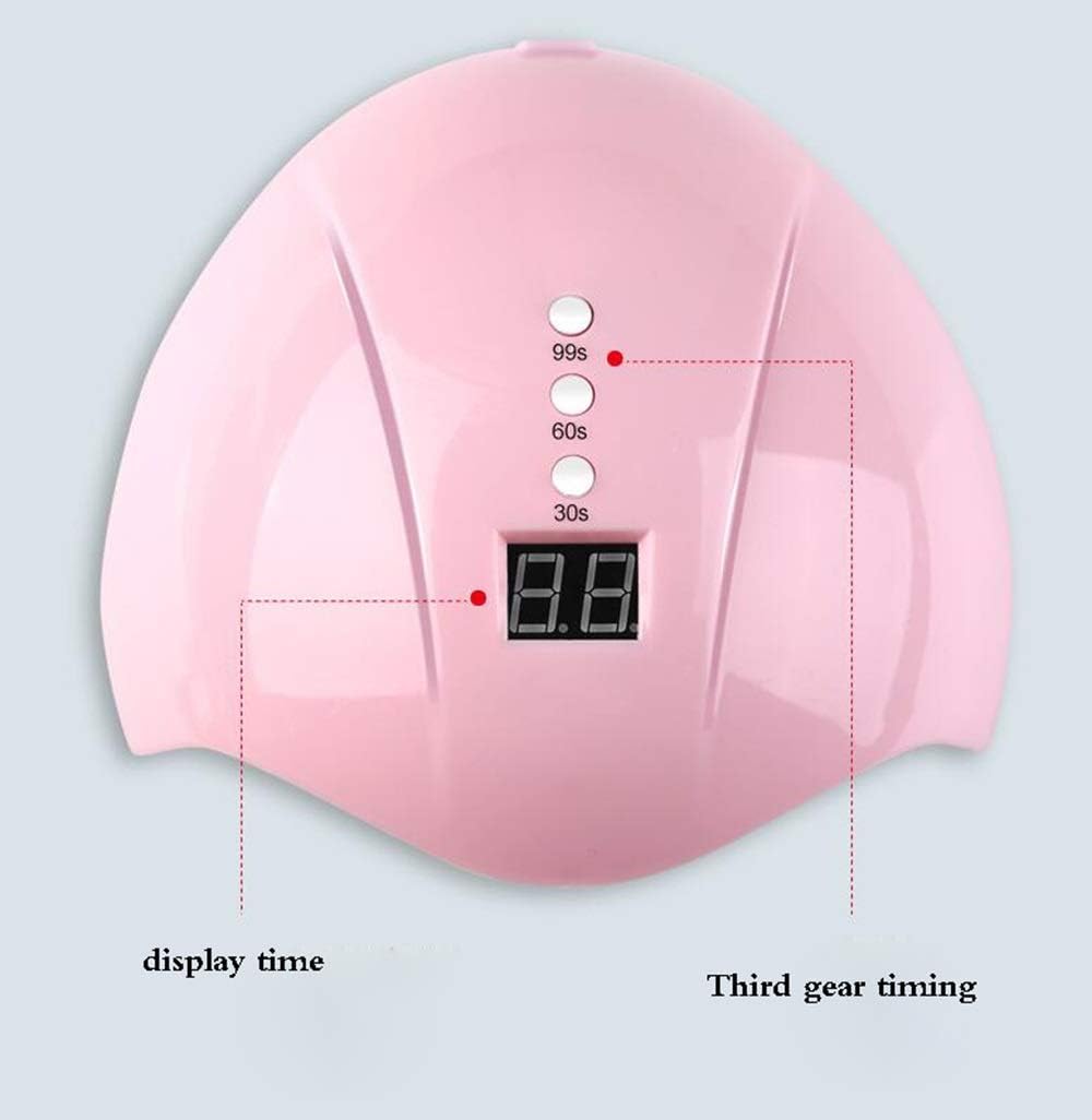 ZYLE Nail Phototherapy Machine Nail Lamp, High Power Nail Tool, Two Colors Optional Nail Whitening (Color : Pink) : Beauty & Personal Care