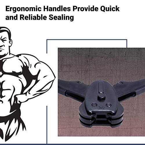 Idl Packaging C-3106 Double-Notched Front-Action Sealer/Crimper For 3/4" Steel Strapping - Hard And Durable Steel Construction - Professional Gear With High-Strength Sealing Action #TOP2