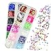 DOITOOL 12-Color Nail Glitter Sequins and Eye Makeup Glitter Set 2 Boxes Butterfly Paillettes Nail Art Stickers for Manicure Holographic Iridescent Decorations for Beauty Personal Care
