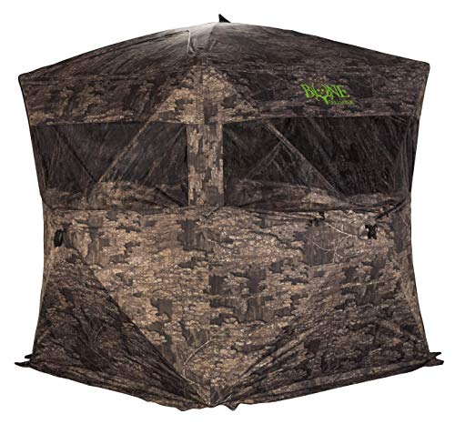 Rhino Blinds X Bone Collector R600Bc-Rtt 3 Person Hunting Ground Blind, Realtree Timber #TOP2
