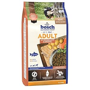 bosch HPC Adult au saumon frais et aux pommes de terre – Aliments secs pour chiens adultes de toutes races – 1 x 15 kg