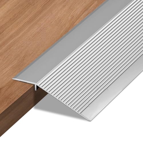 Barre de transition autocollante en aluminium pour sol, 10 à 35 mm, profil de compensation de hauteur, pour stratifié, carrelage, noir/anthracite, 90 cm