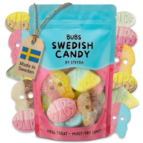Bubs Swedish Candy 0,5 lb, Swedish Candy Bubs Mix, Skulls, Swedish Godis, Gummy Candy