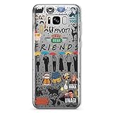 Friends TV Show Merchandise Central Perk Coffee Mug Phone Case for Samsung Galaxy S10e S10 S9 S8 Note 20 S21 S20 Ultra Plus S7 Note 10 Plus 9 8 Joey Ross Monicas Door Gifts Clear Cover