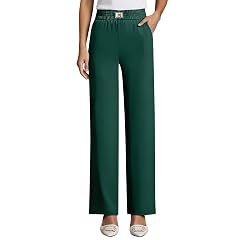 Work Pants for Ladies Over 50 Pulisa Heracomfy Dressy - Perfect Drape High Rise Pull-On Stretch Pants