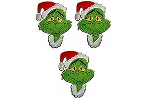 The Grinch 6 Inch Iron-on Patch Set